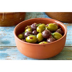 LENI MARINATED GREEN OLIVE HALVES 2KG