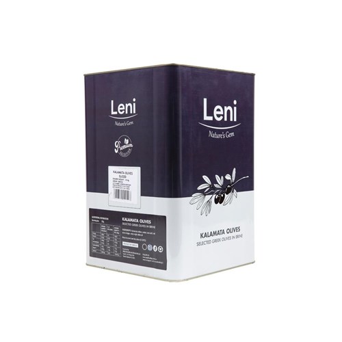LENI SLICED KALAMATA OLIVES 10KG