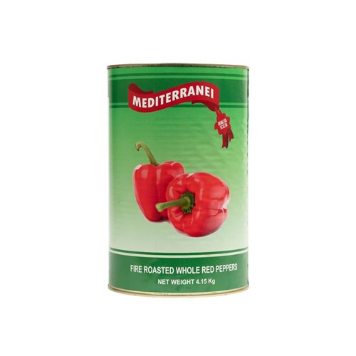 LENI ROASTED RED WHOLE PEPPERS 3 X 4.2KG