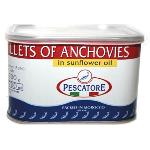 PESCATORE ANCHOVY FILLETS 700GM